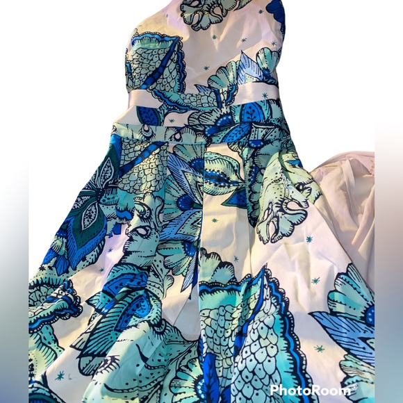 ANN TAYLOR Strapless Floral Contemporary Dress. Never worn Sz 18 - Picture 1 of 10